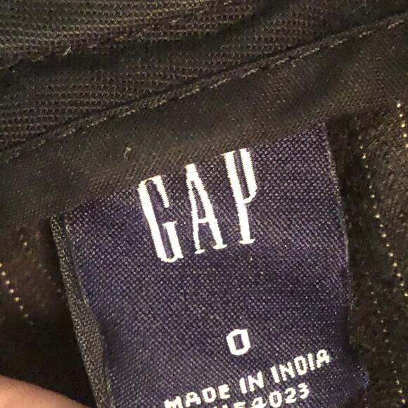 Gap Black, White, Brown Striped Pinstriped Straight Skirt - Picture 9 of 10